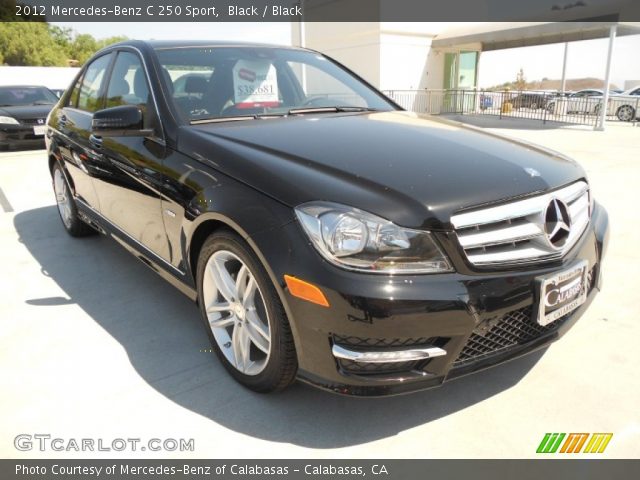 2012 Mercedes-Benz C 250 Sport in Black