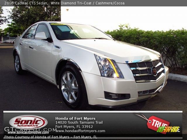 2008 Cadillac CTS Sedan in White Diamond Tri-Coat