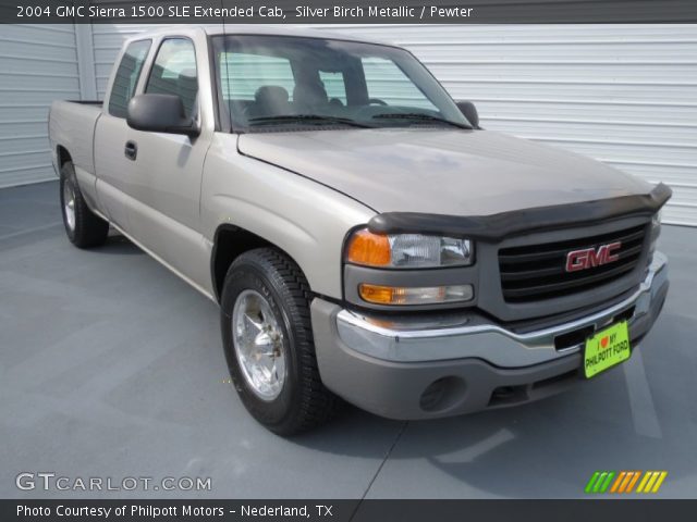 2004 GMC Sierra 1500 SLE Extended Cab in Silver Birch Metallic