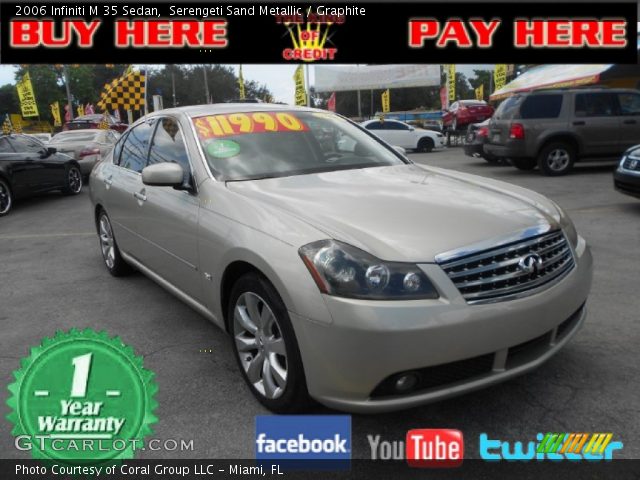 2006 Infiniti M 35 Sedan in Serengeti Sand Metallic