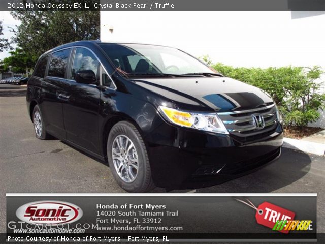 2012 Honda Odyssey EX-L in Crystal Black Pearl