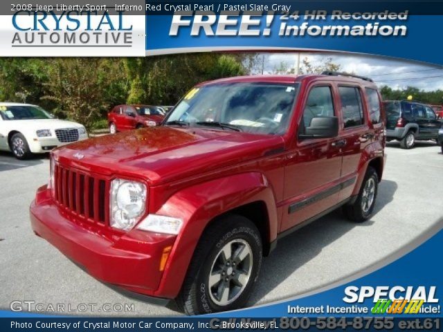 2008 Jeep Liberty Sport in Inferno Red Crystal Pearl