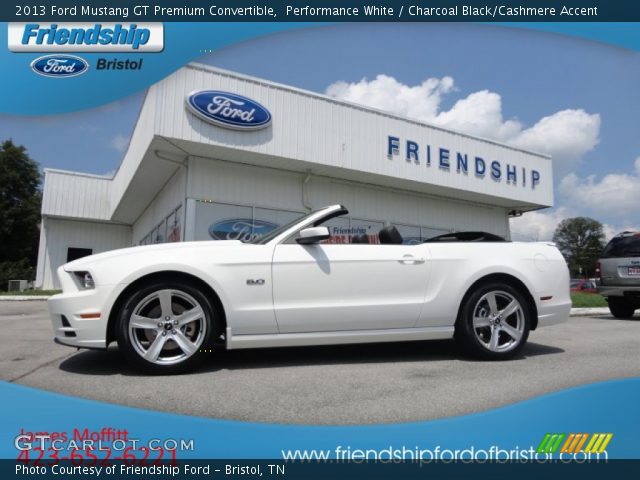 2013 Ford Mustang GT Premium Convertible in Performance White
