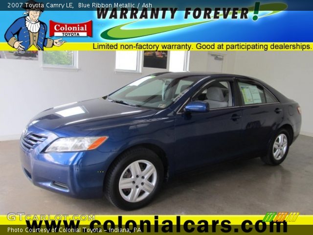 2007 Toyota Camry LE in Blue Ribbon Metallic