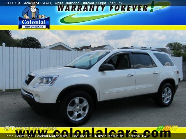 2011 GMC Acadia SLE AWD in White Diamond Tintcoat