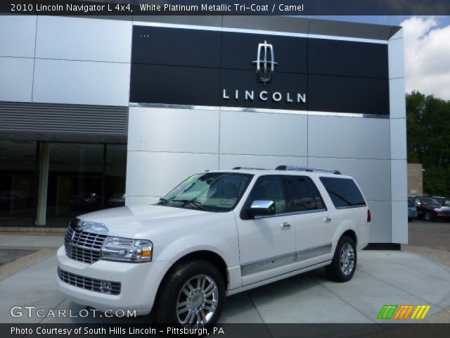 2010 Lincoln Navigator L 4x4 in White Platinum Metallic Tri-Coat