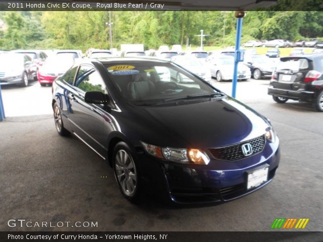 2011 Honda Civic EX Coupe in Royal Blue Pearl