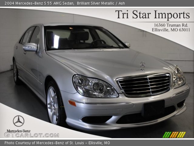 2004 Mercedes-Benz S 55 AMG Sedan in Brilliant Silver Metallic