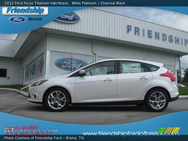 2013 Ford Focus Titanium Hatchback in White Platinum