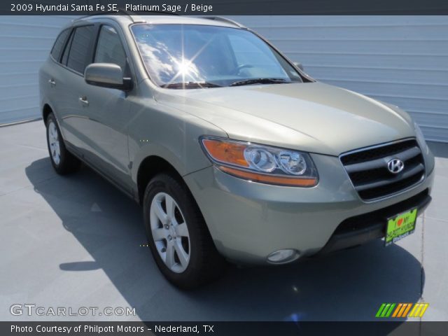 2009 Hyundai Santa Fe SE in Platinum Sage