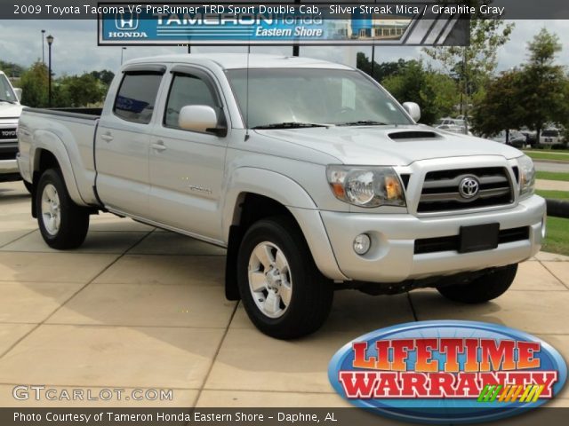 2009 Toyota Tacoma V6 PreRunner TRD Sport Double Cab in Silver Streak Mica