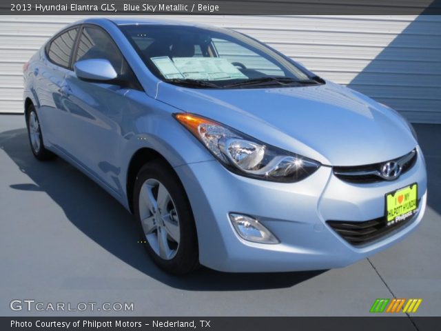 2013 Hyundai Elantra GLS in Blue Sky Metallic