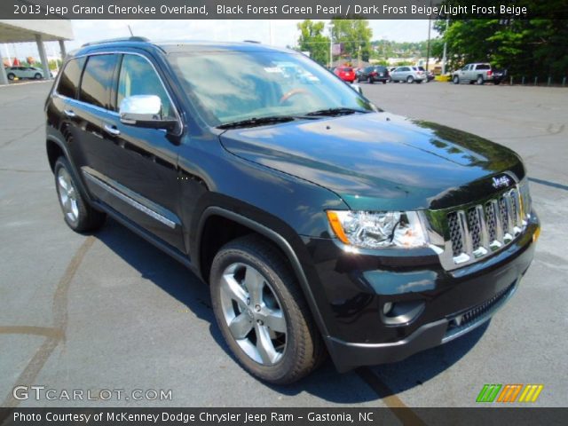 2013 Jeep Grand Cherokee Overland in Black Forest Green Pearl