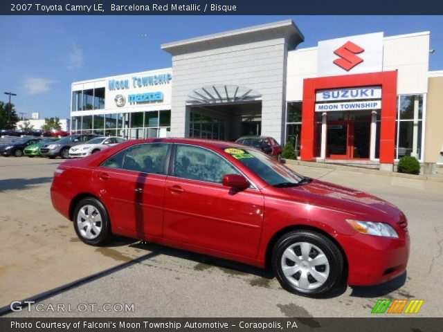2007 Toyota Camry LE in Barcelona Red Metallic