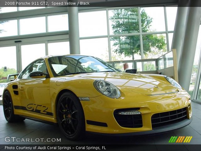 2008 Porsche 911 GT2 in Speed Yellow