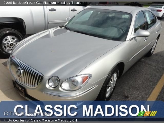 2008 Buick LaCrosse CX in Platinum Metallic