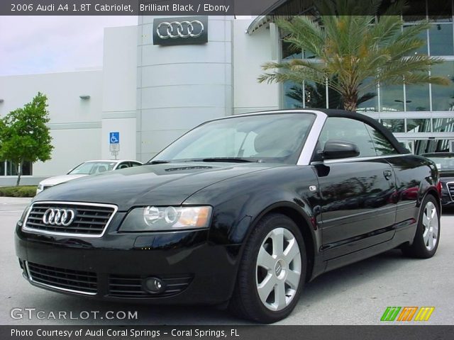 2006 Audi A4 1.8T Cabriolet in Brilliant Black