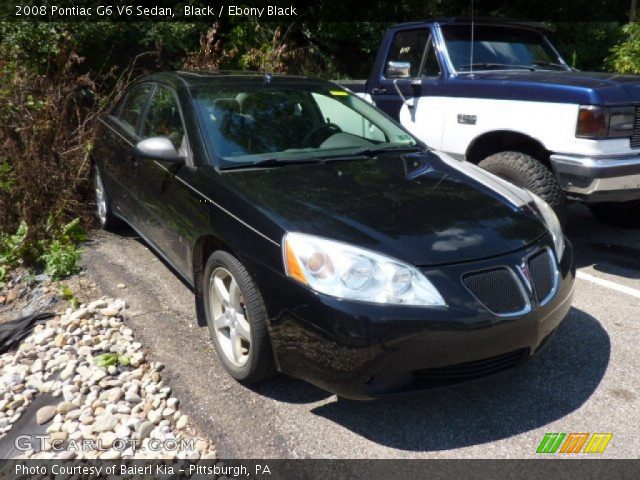 2008 Pontiac G6 V6 Sedan in Black
