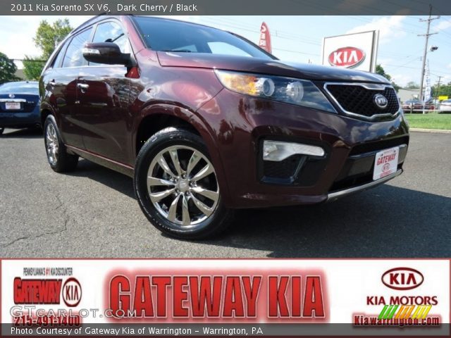 2011 Kia Sorento SX V6 in Dark Cherry