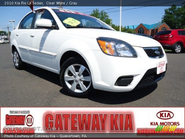 2010 Kia Rio LX Sedan in Clear White