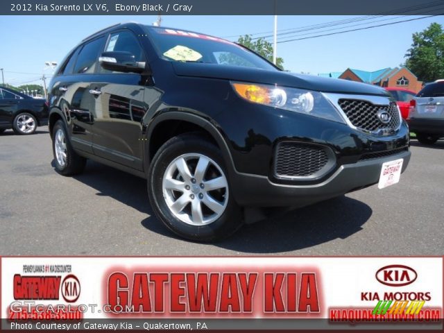 2012 Kia Sorento LX V6 in Ebony Black