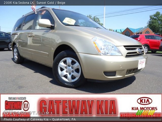 2006 Kia Sedona LX in Sunset Gold