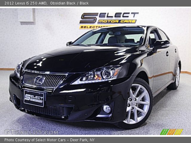 2012 Lexus IS 250 AWD in Obsidian Black