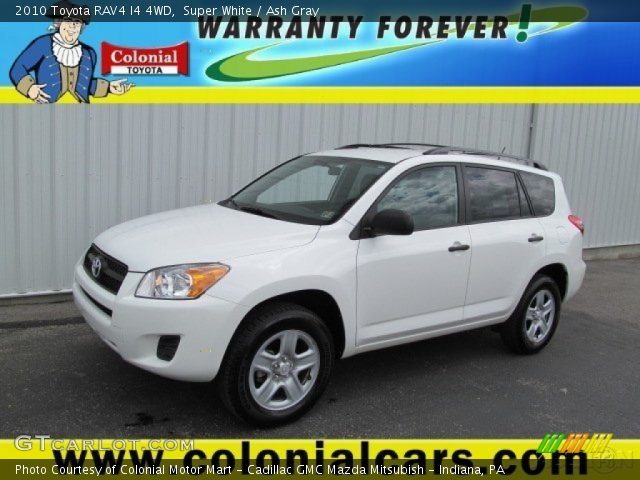 2010 Toyota RAV4 I4 4WD in Super White