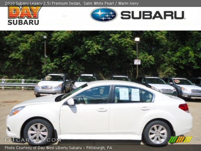2010 Subaru Legacy 2.5i Premium Sedan in Satin White Pearl