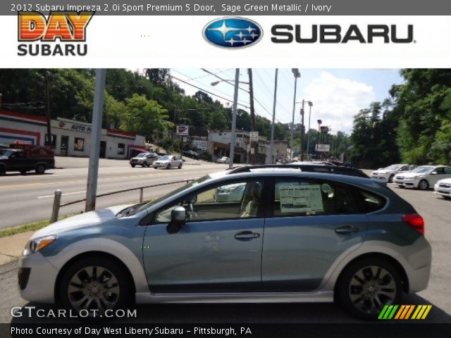 2012 Subaru Impreza 2.0i Sport Premium 5 Door in Sage Green Metallic