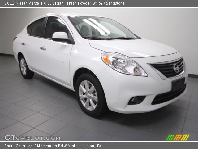 2012 Nissan Versa 1.6 SL Sedan in Fresh Powder White