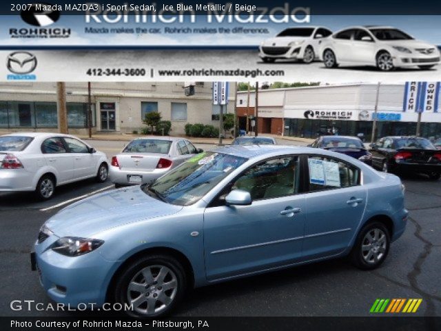 2007 Mazda MAZDA3 i Sport Sedan in Ice Blue Metallic