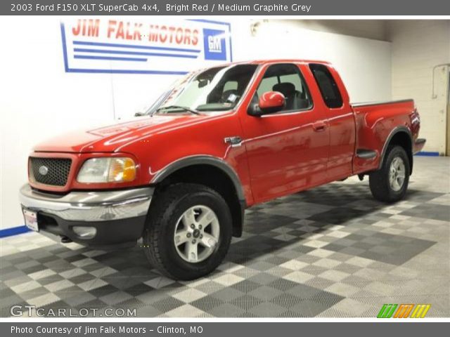 2003 Ford F150 XLT SuperCab 4x4 in Bright Red