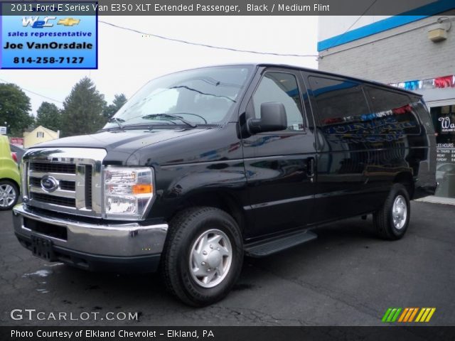2011 Ford E Series Van E350 XLT Extended Passenger in Black