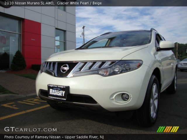 2010 Nissan Murano SL AWD in Glacier White Pearl