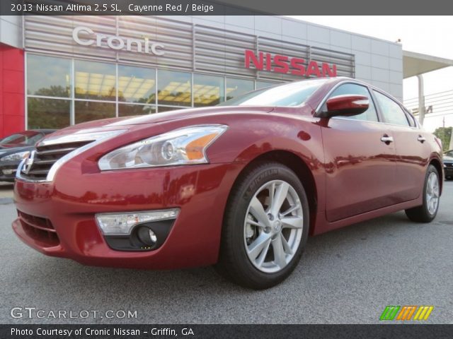2013 Nissan Altima 2.5 SL in Cayenne Red