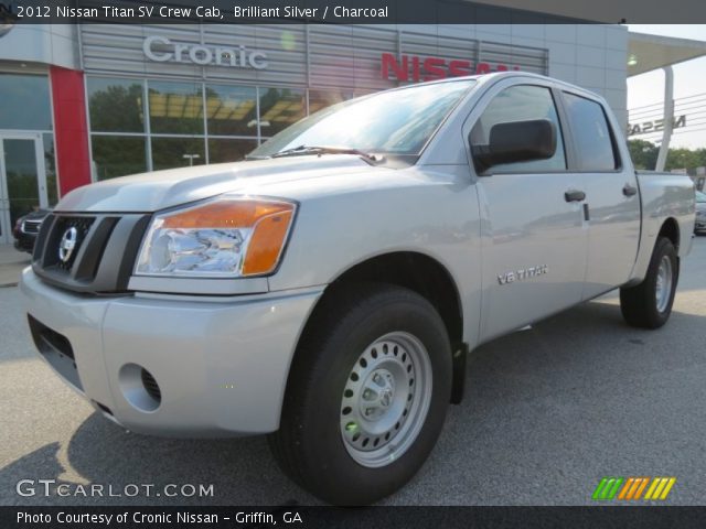2012 Nissan Titan SV Crew Cab in Brilliant Silver