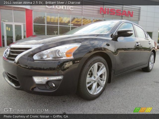 Brilliant silver nissan altima