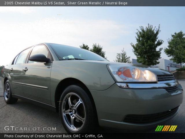 2005 Chevrolet Malibu LS V6 Sedan in Silver Green Metallic