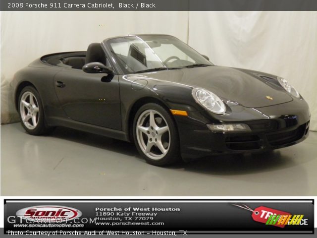 2008 Porsche 911 Carrera Cabriolet in Black