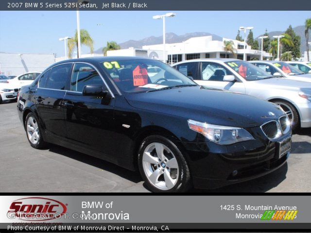 2007 BMW 5 Series 525i Sedan in Jet Black