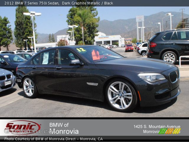 2012 BMW 7 Series 750i Sedan in Dark Graphite Metallic