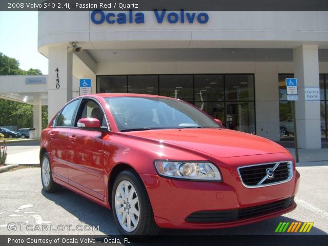 2008 Volvo S40 2.4i in Passion Red