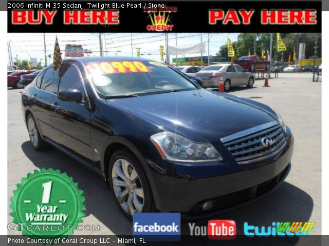 2006 Infiniti M 35 Sedan in Twilight Blue Pearl