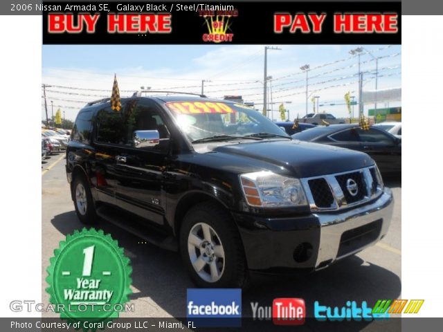 2006 Nissan Armada SE in Galaxy Black