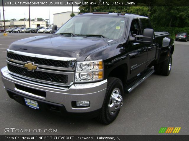 2011 Chevrolet Silverado 3500HD LTZ Crew Cab 4x4 Dually in Black