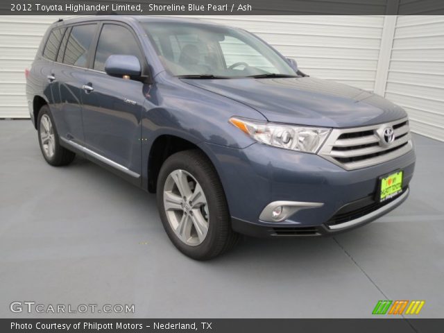 2012 Toyota Highlander Limited in Shoreline Blue Pearl