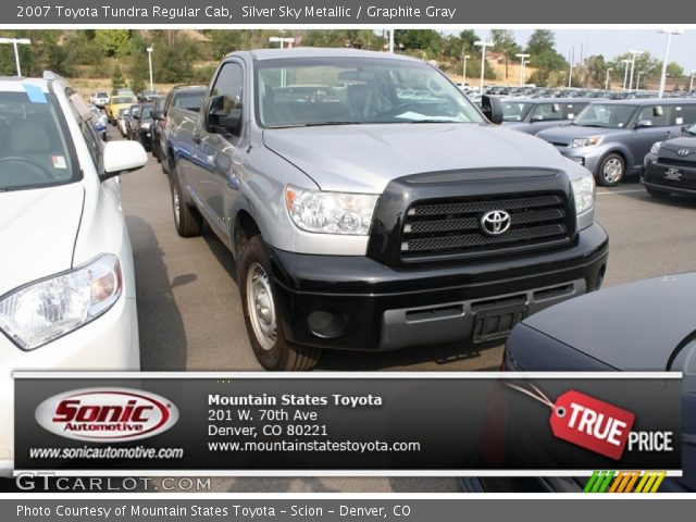 2007 Toyota Tundra Regular Cab in Silver Sky Metallic