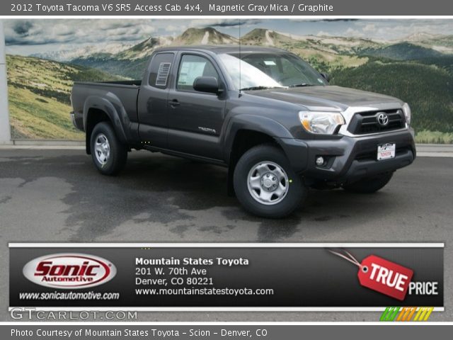 2012 Toyota Tacoma V6 SR5 Access Cab 4x4 in Magnetic Gray Mica