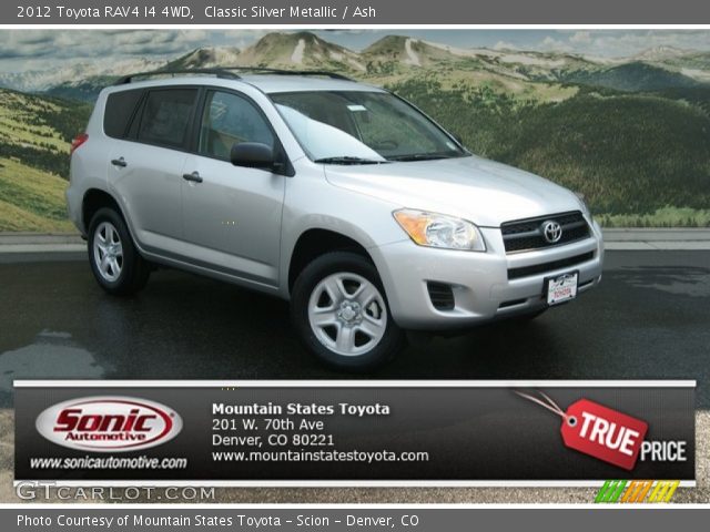 2012 Toyota RAV4 I4 4WD in Classic Silver Metallic